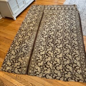 VINTAGE KANTHA QUILT ~ HANDCRAFTED REVERSIBLE BLANKET FROM INDIA